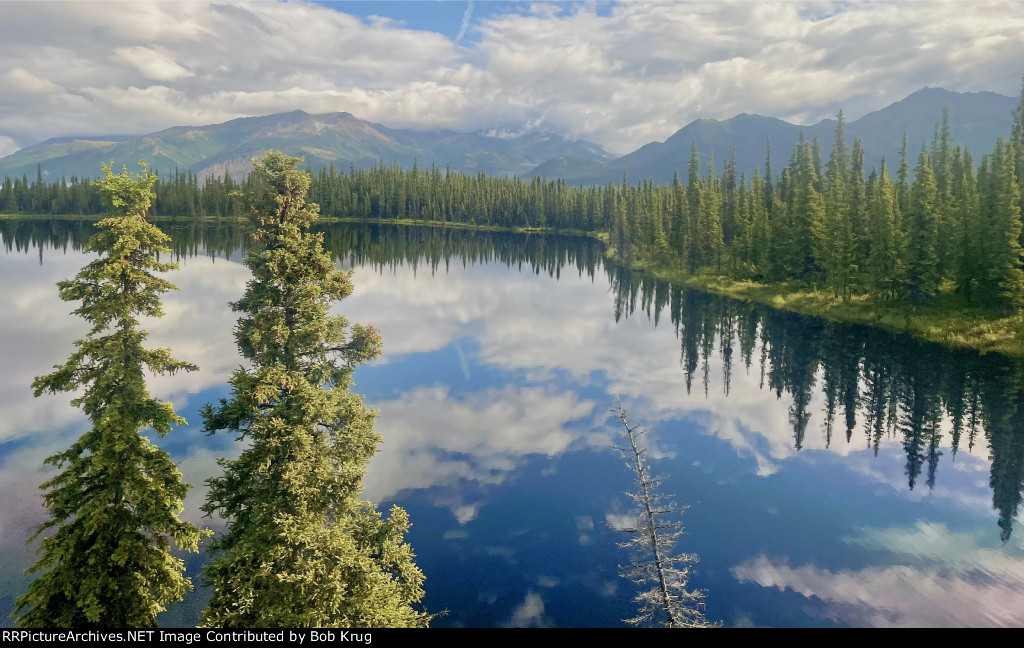 View from the Denali Explorer passenger train